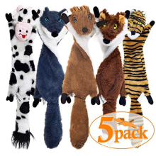 5-piece pet sounding plush toy simulated animal skins